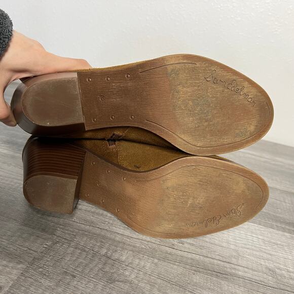 Sam Edelman Brown Suede Lynne Ankle Boots Booties Western Women's 10 - Picture 6 of 9